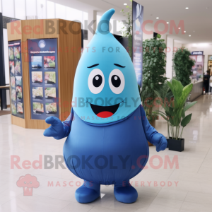 Blue Pear mascotte kostuum...