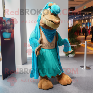 Turkis Camel maskot kostume...