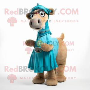 Turquoise Camel mascotte...