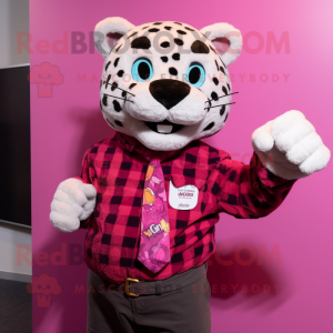 Magenta Leopard mascotte...