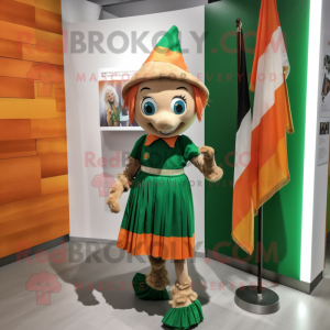 Tan irsk flagg maskot...