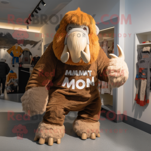 Brown Mammoth mascotte...