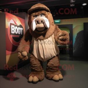 Brown Mammoth mascotte...