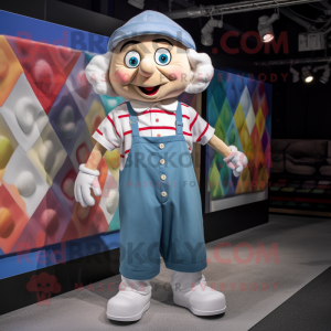 nan Plate Spinner mascot costume character dressed with a Button-Up Shirt and Shoe laces