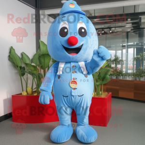 Sky Blue Strawberry maskot...