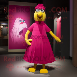 Magenta Canary maskot...