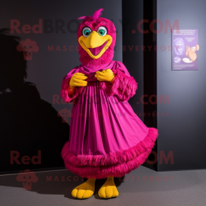 Magenta Canary maskot...