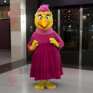 Magenta Canary maskot...