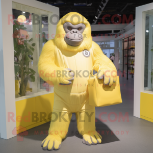 Citrongul Gorilla maskot...