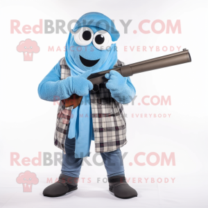 Sky Blue Sniper maskot...