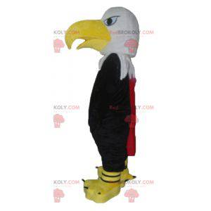Giant black white and yellow eagle mascot - Redbrokoly.com