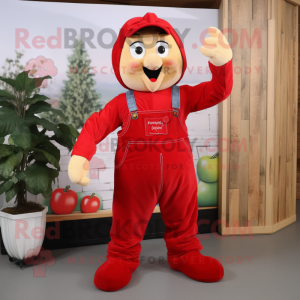 Red Apple maskot drakt...