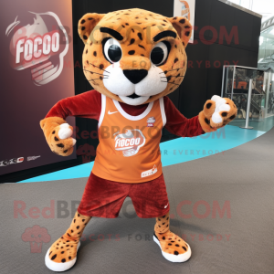 Rust Jaguar maskot kostume...