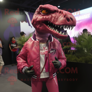 Magenta Allosaurus mascotte...