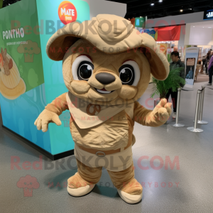 Tan Tacos maskot kostume...
