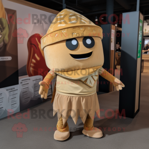 Tan Tacos maskot kostyme...
