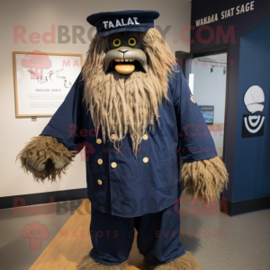 Navy Sasquatch mascotte...