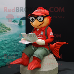 Red Cod mascotte kostuum...