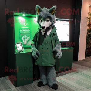 Green Wolf mascotte kostuum...