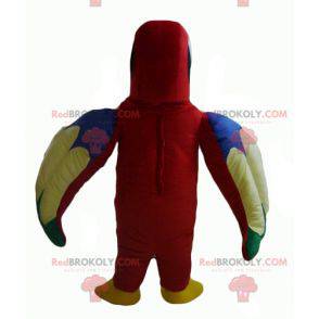 Mascot piuttosto pappagallo rosso verde blu e giallo -