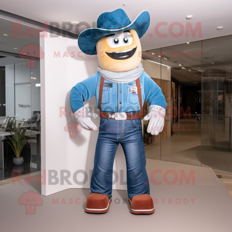 nan Horseshoe mascot costume character dressed with a Bootcut Jeans and Suspenders nan Horseshoe mascot costume character dressed with a Bootcut Jeans and Suspenders