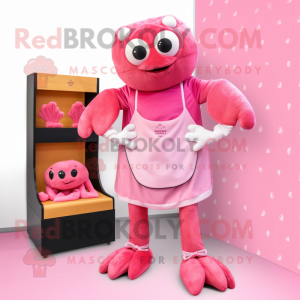 Pink Crab Cakes maskot...