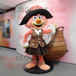 Peach Pirate maskot kostume...