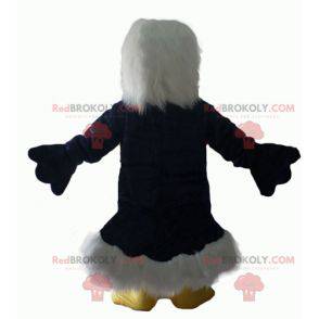 All hairy blue white and yellow eagle mascot - Redbrokoly.com