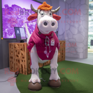 Magenta Guernsey Cow...