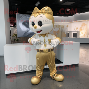 Goldherz Maskottchen kostüm...