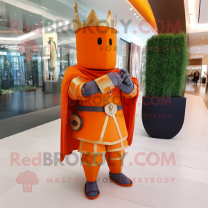 Oranje middeleeuwse ridder...