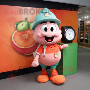 Peach Wrist Watch mascotte...