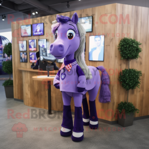 Purple Horse mascotte...