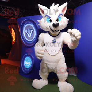 White Fox maskot kostume...