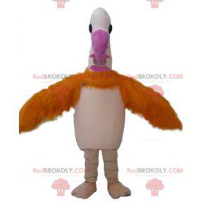 Mascotte de flamand rose d'autruche géante - Redbrokoly.com