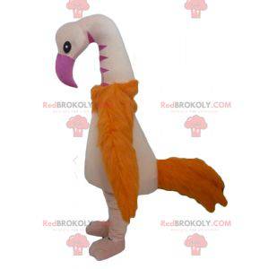 Mascotte de flamand rose d'autruche géante - Redbrokoly.com