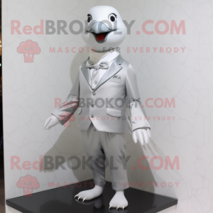 Silver Dove maskot drakt...