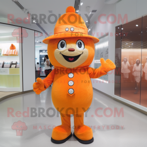 Orange Ice mascotte kostuum...