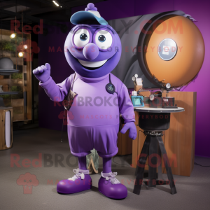 Purple Plate Spinner maskot...