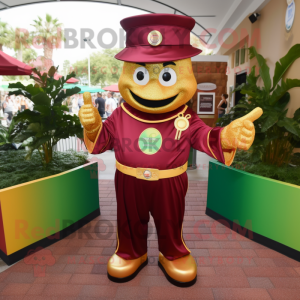 Maroon Pot Of Gold mascotte...