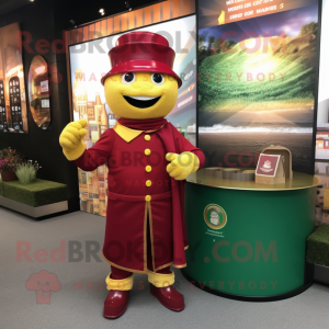 Maroon Pot Of Gold maskot...