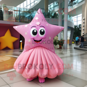 Pink Starfish maskot...