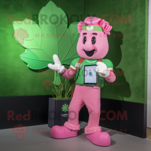 Postava maskota Pink Bunch...