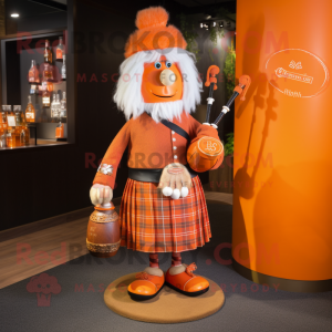 Orange sækkepibe maskot...