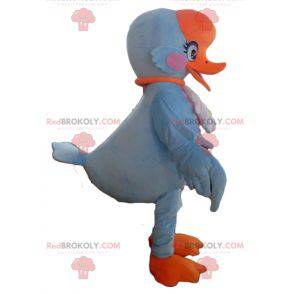 Mascotte uccello blu e rosa molto carina - Redbrokoly.com
