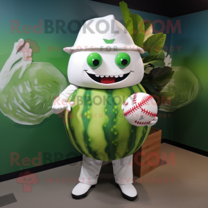 Hvid vandmelon maskot...