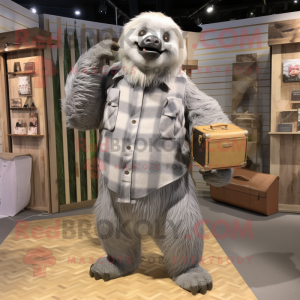 Gray Giant Sloth mascotte...