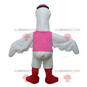 Maskot velká labuť čáp bílý - Redbrokoly.com