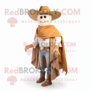 Brauner Cowboy Maskottchen...