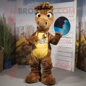 Brown Seahorse mascotte...